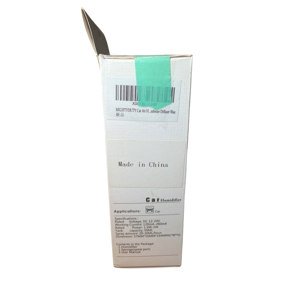 SOLD MIGHTYDUTY Car Air Humidifier Diffuser Blue Aromatherapy USB - Picture 4 of 4